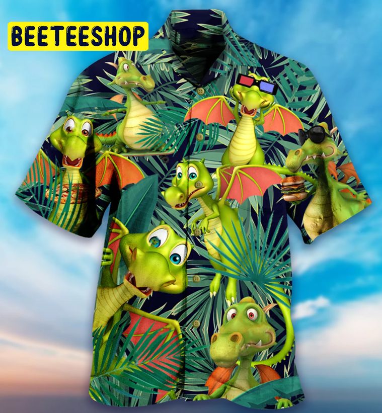 Dragon Tropical Love Life Trending Hawaiian Shirt-1