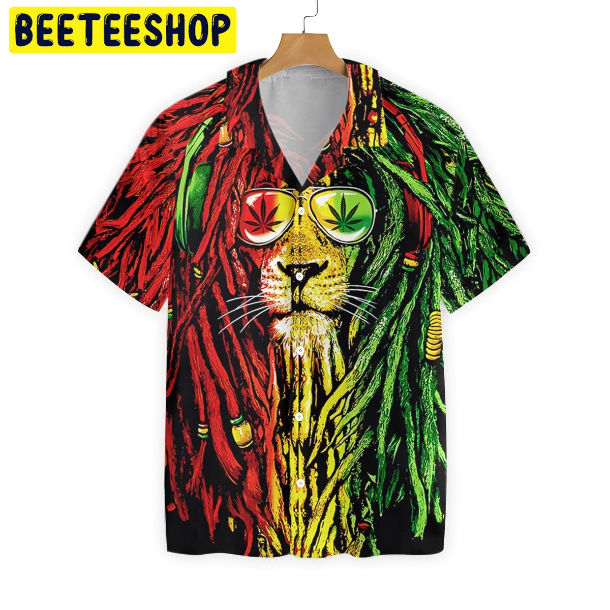 Dreadlocks Rasta Lion Trending Hawaiian Shirt-1