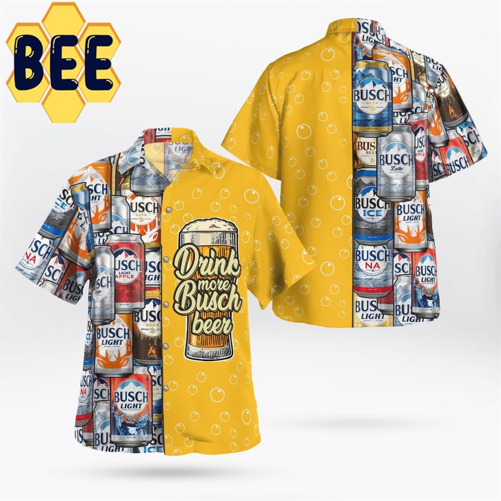 Drink More Busch Light Beer Hawaiian Shirt-1