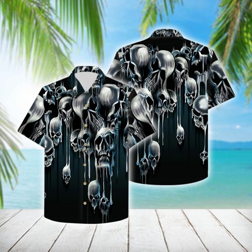 Dripping Skulls Hawaiian Shirt