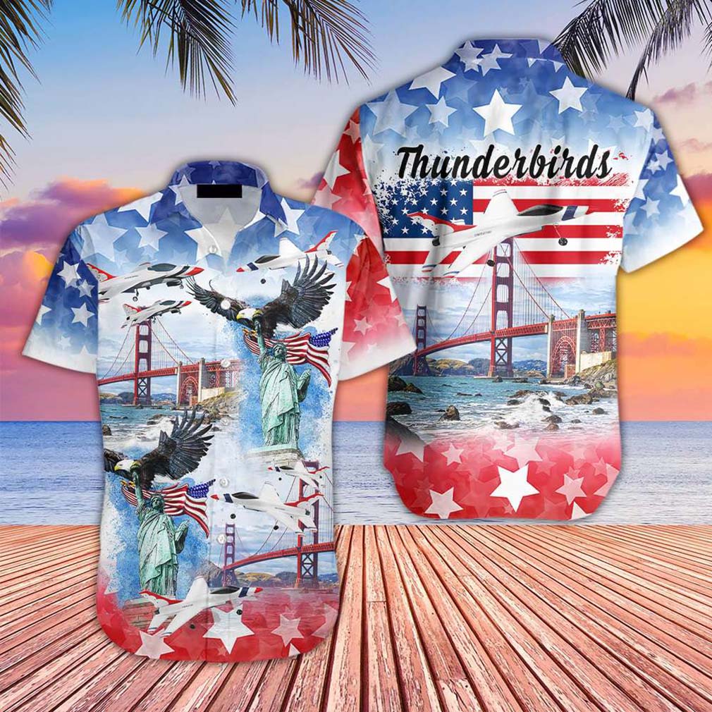 Eagle Thunderbirds Usaf Air Independence Day Happy The 4th Of July Hawaiian Shirt