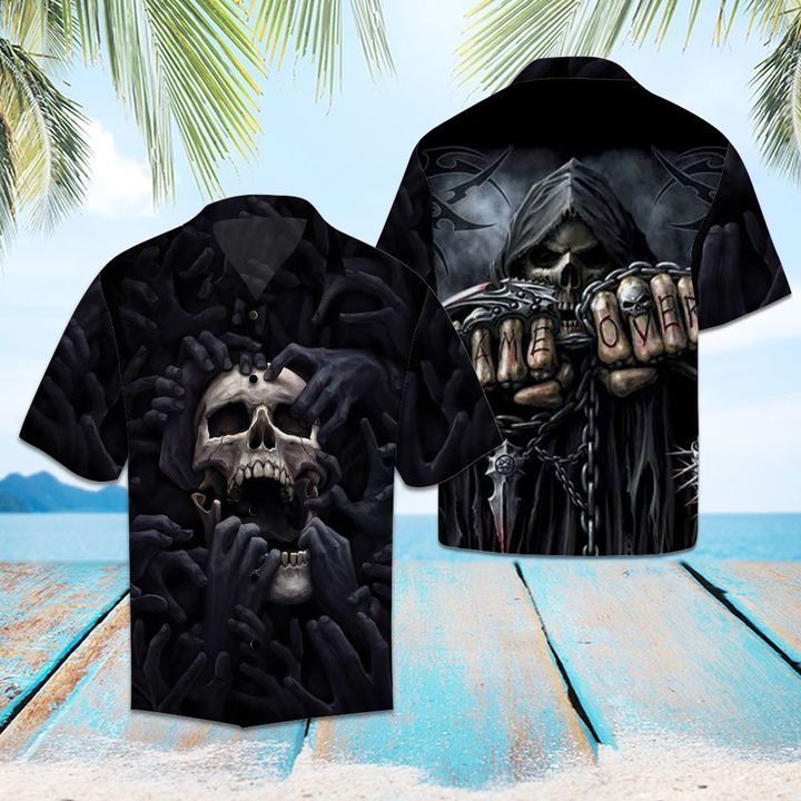 Eddora™ Amazing Skull – Hawaiian Shirt