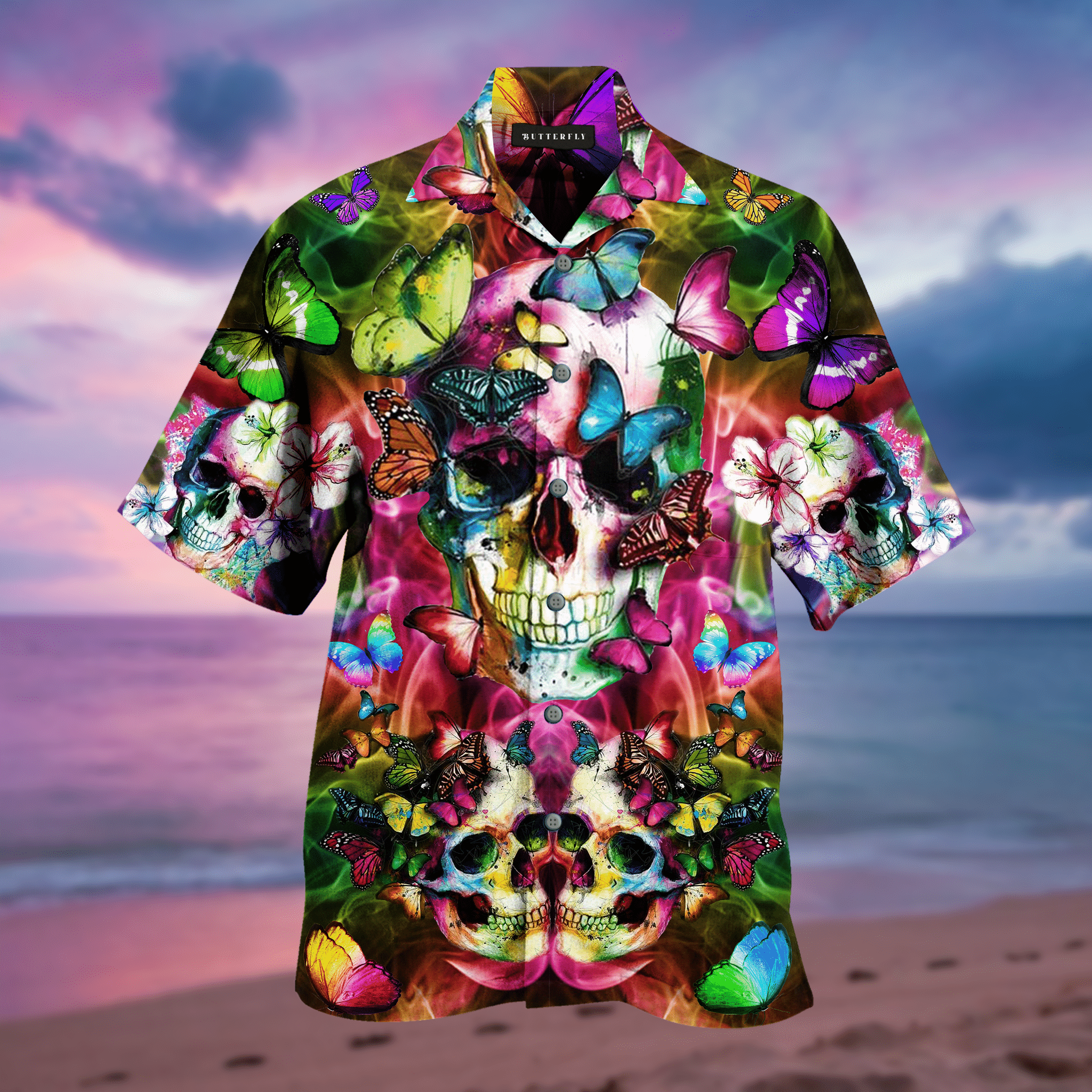 Eddora™ Beautiful Skull Unisex Hawaiian Shirt