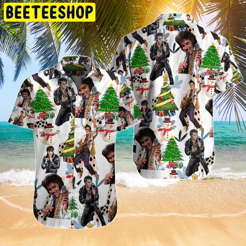 Elvis Christmas Trending Hawaiian Shirt-1