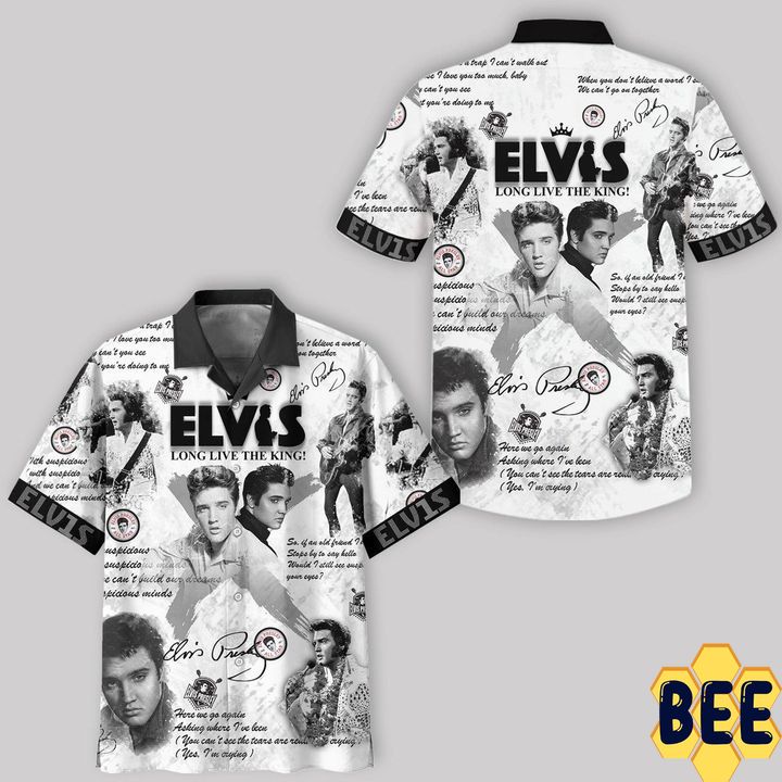 Elvis Presley Long Live The King Trending Hawaiian Shirt-1