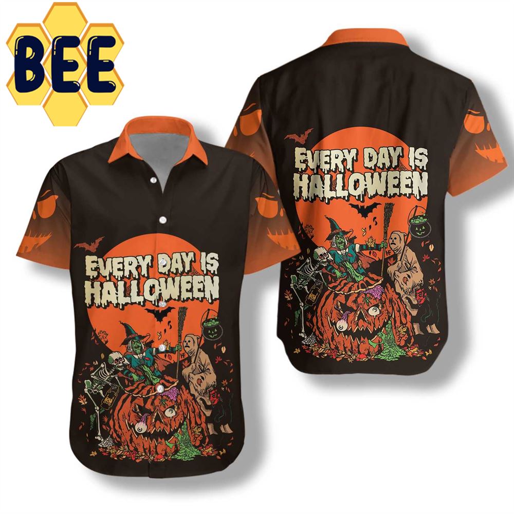 Everyday Is Halloween Shirt For Men Hawaiian Shirt-1