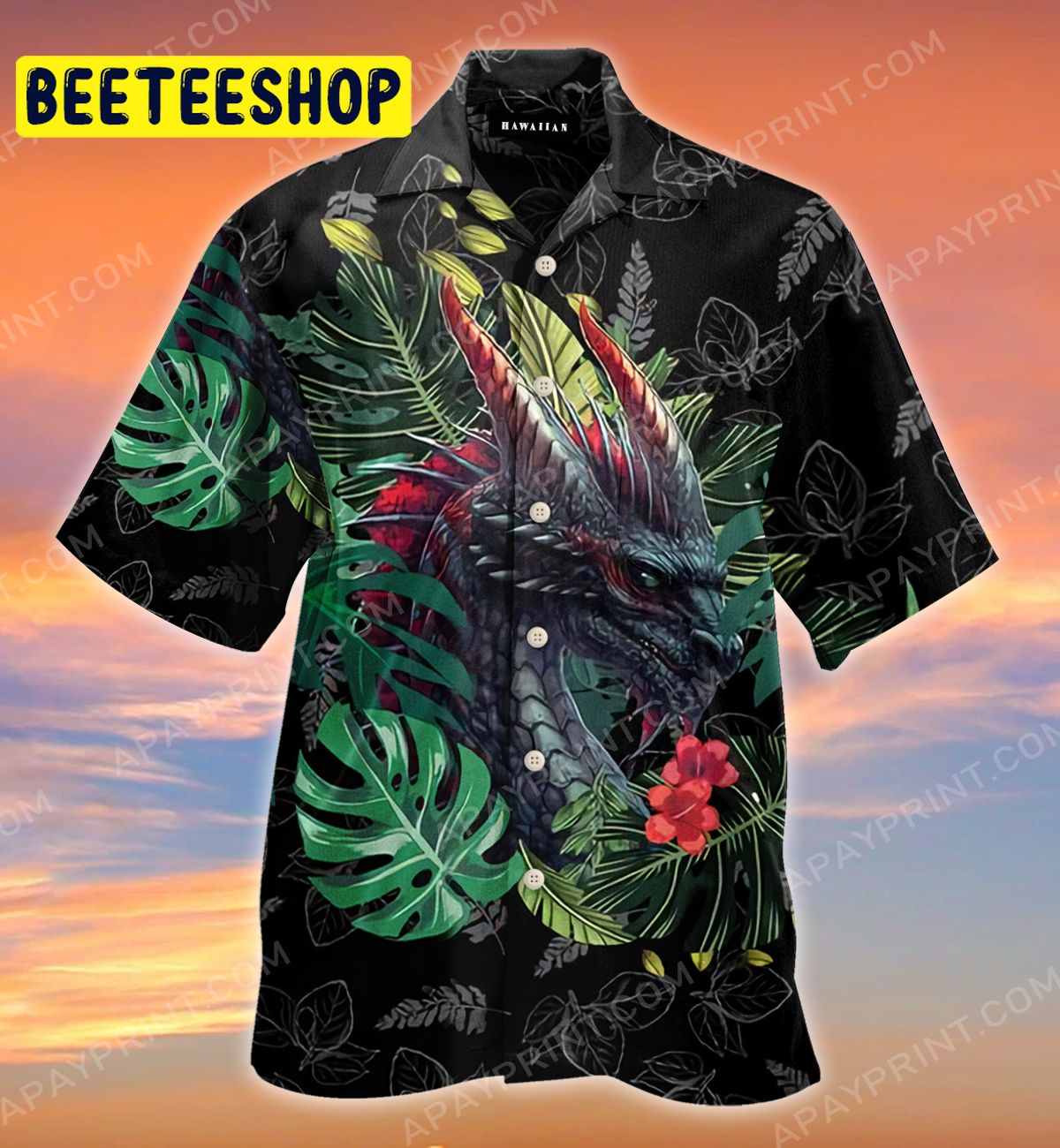 Fantasy Dragon Summer Tropical Trending Hawaiian Shirt-1