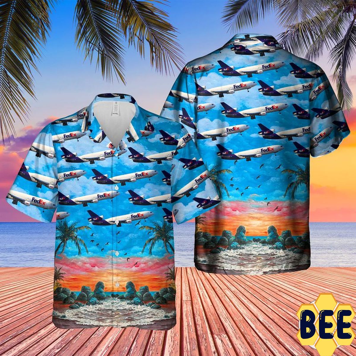 Fedex Express Mcdonnell Douglas Boeing Md-10-30f Trending Hawaiian Shirt-1