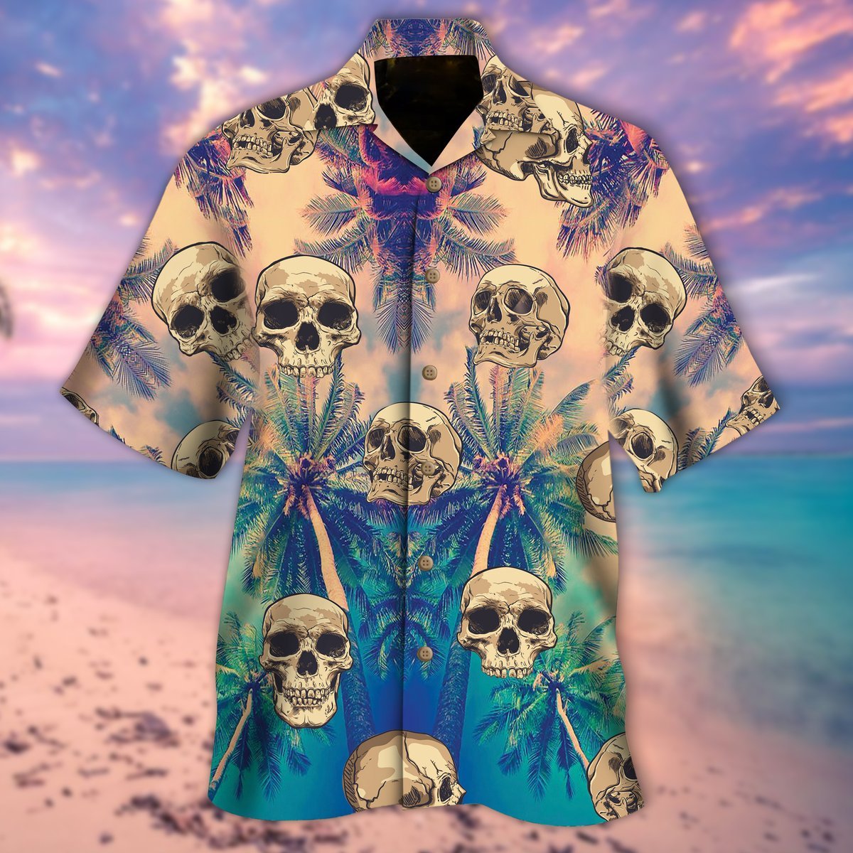 Ferocious Skulls Hawaiian Shirt Unisex Adult Hw6600-1