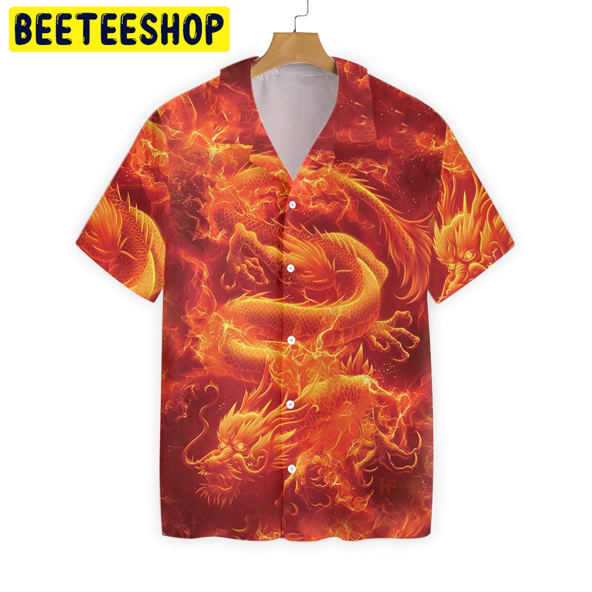 Fire Asian Dragon Trending Hawaiian Shirt-1