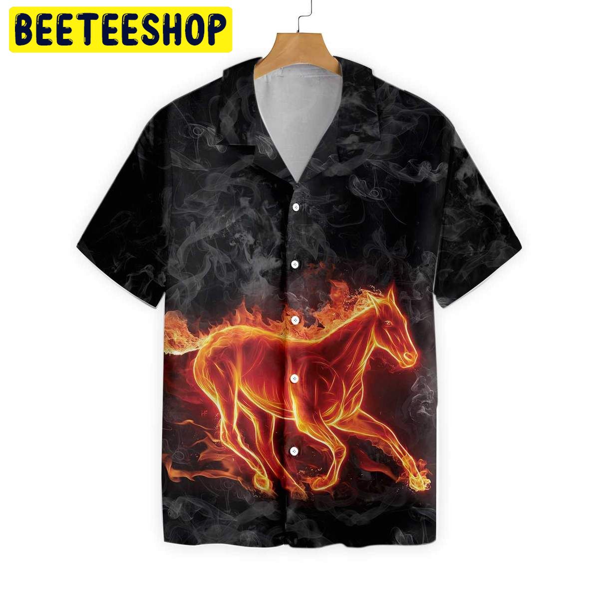 Fire Horse Trending Hawaiian Shirt-1