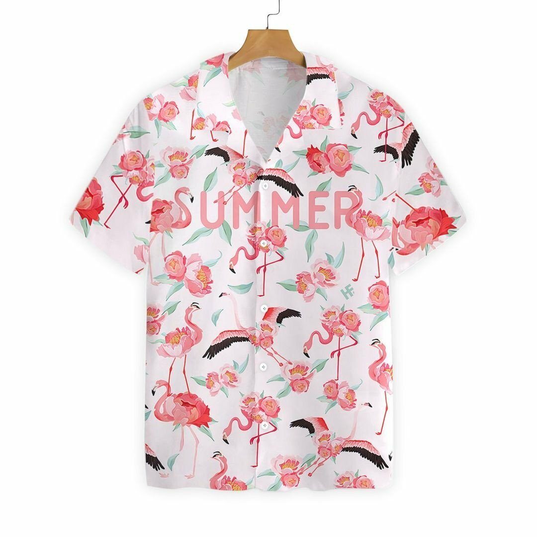 Flamingo Summer 3d All Over Printed Hawaiian Shirt