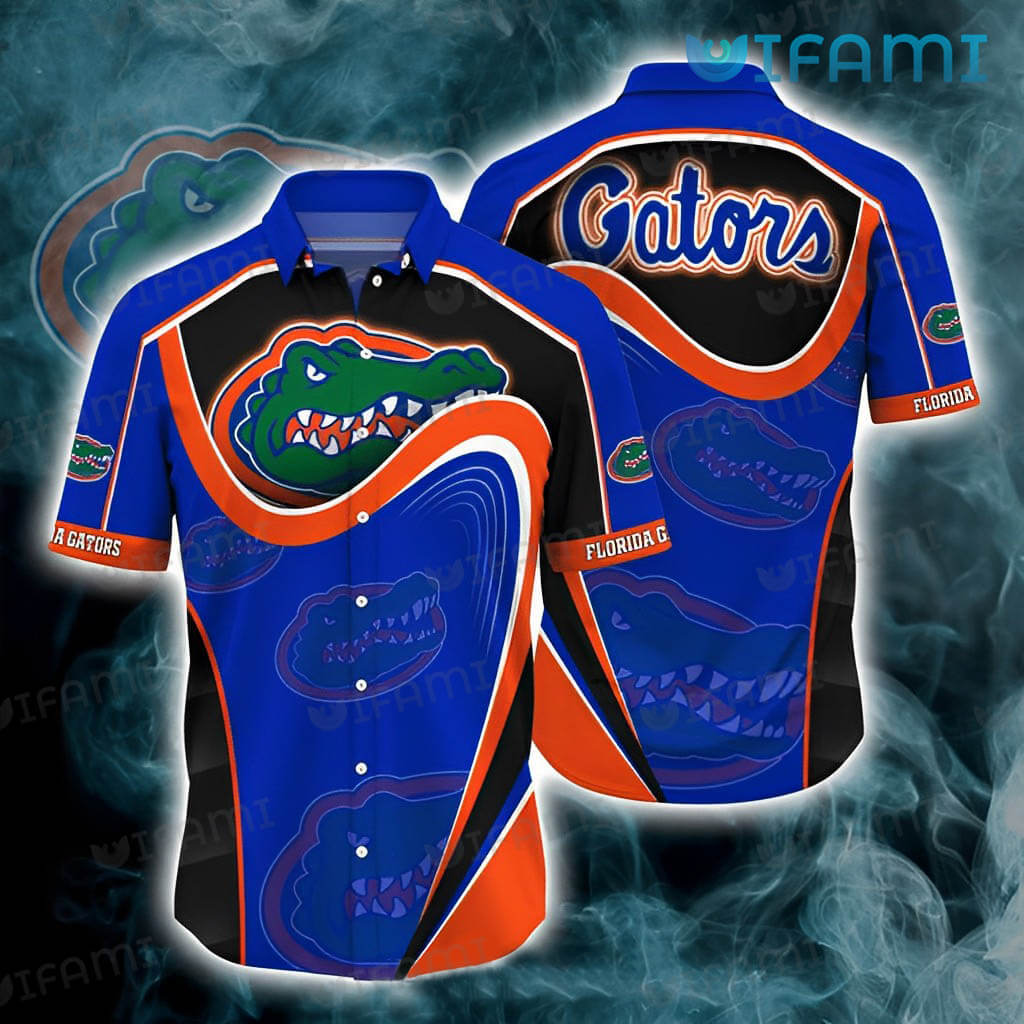 Florida Gators Hawaiian Shirt Orange Blue Black Gators Gift