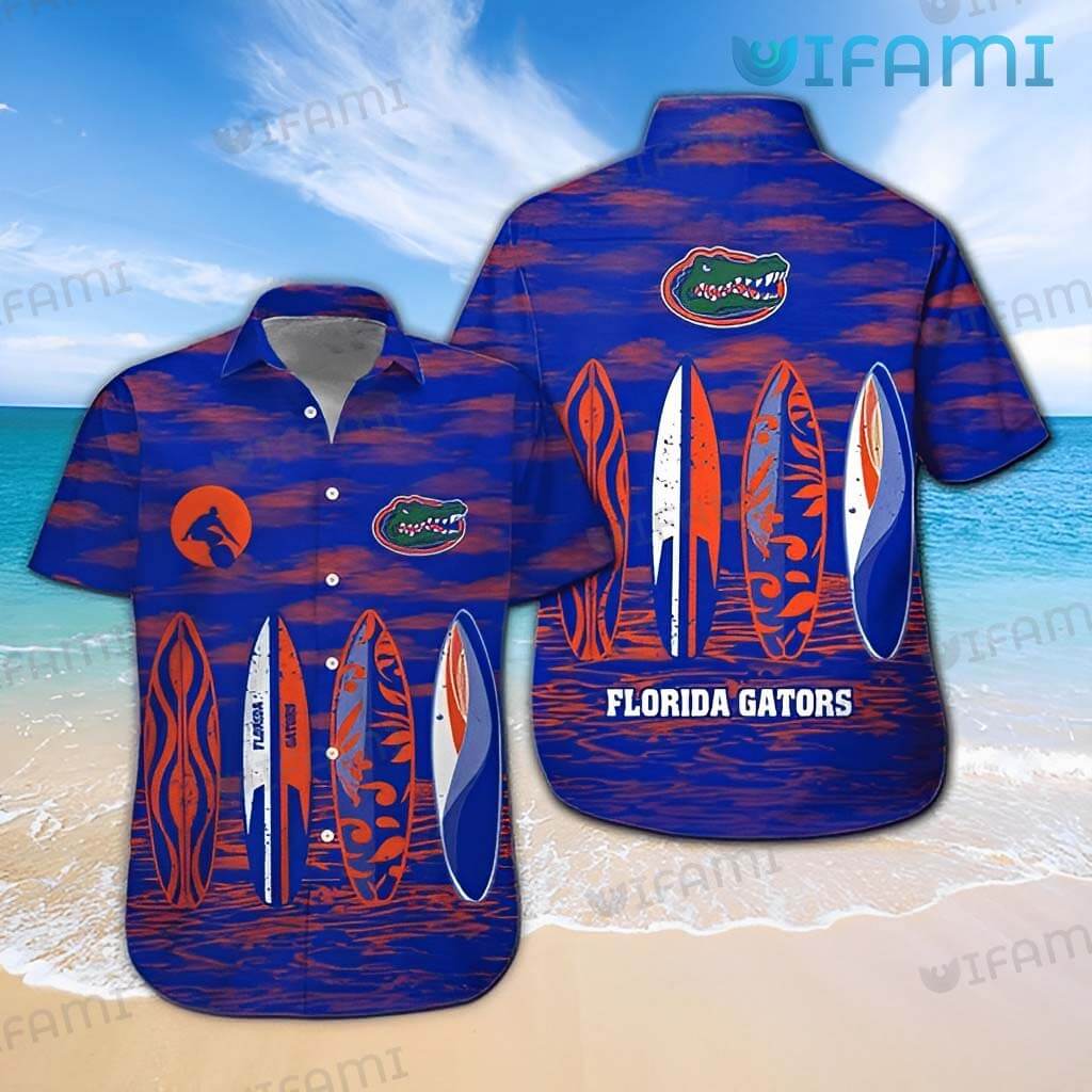 Florida Gators Hawaiian Shirt Surfboard Beach Gators Gift