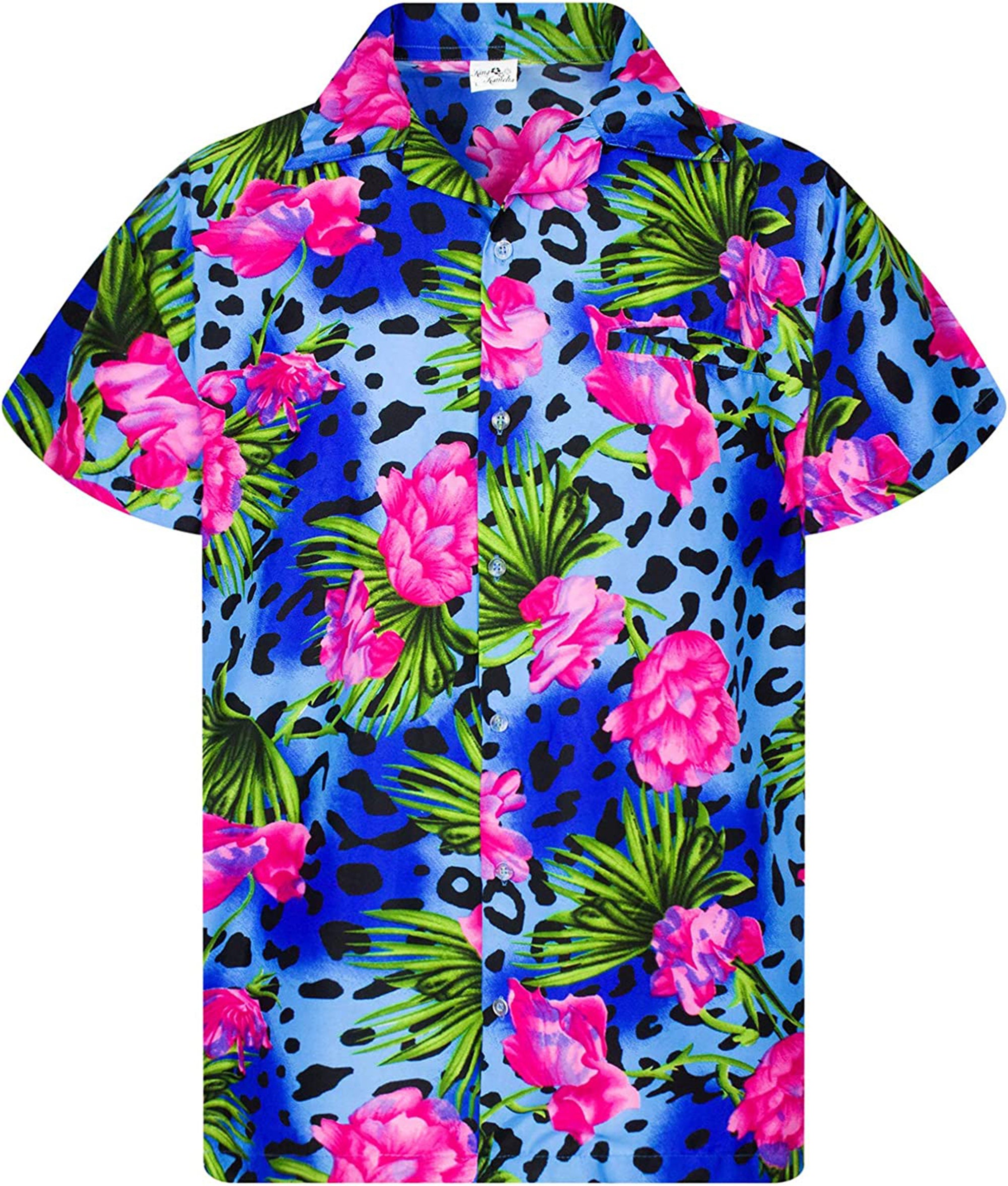 Flower Pink Hawaiian Shirt-1