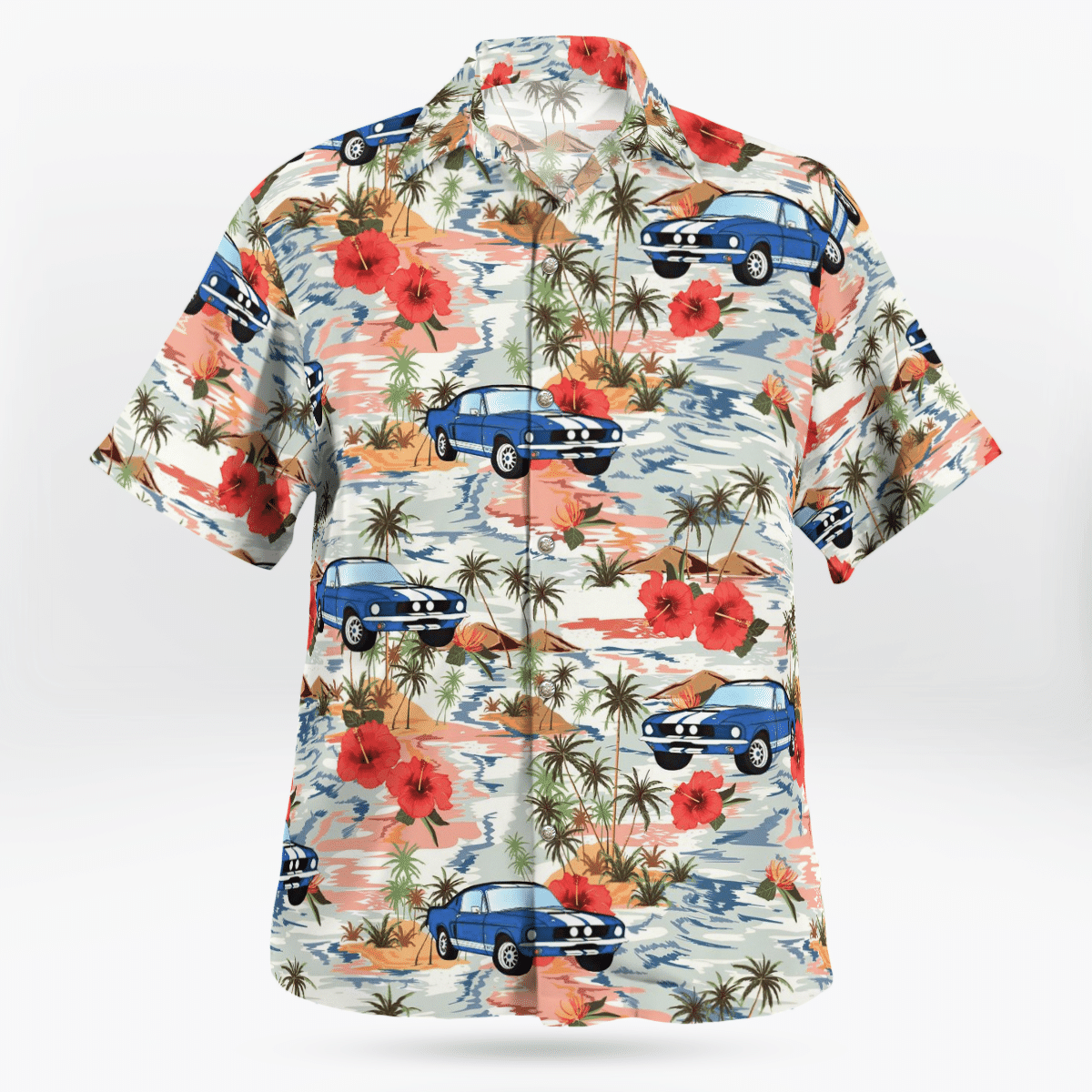 Ford Mustang Hawaiian Beach No1 Hawaiian Shirt