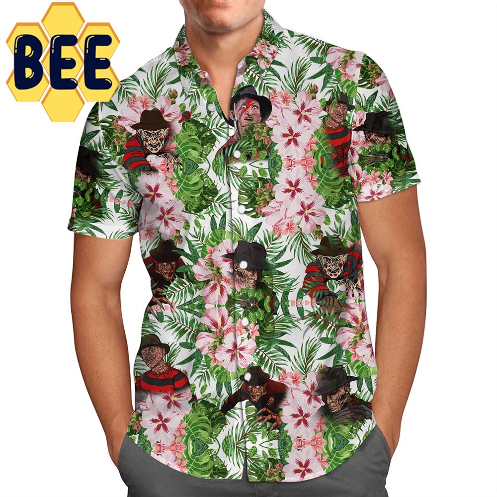 Freddy Krueger Horror Halloween Hawaiian Shirt-1