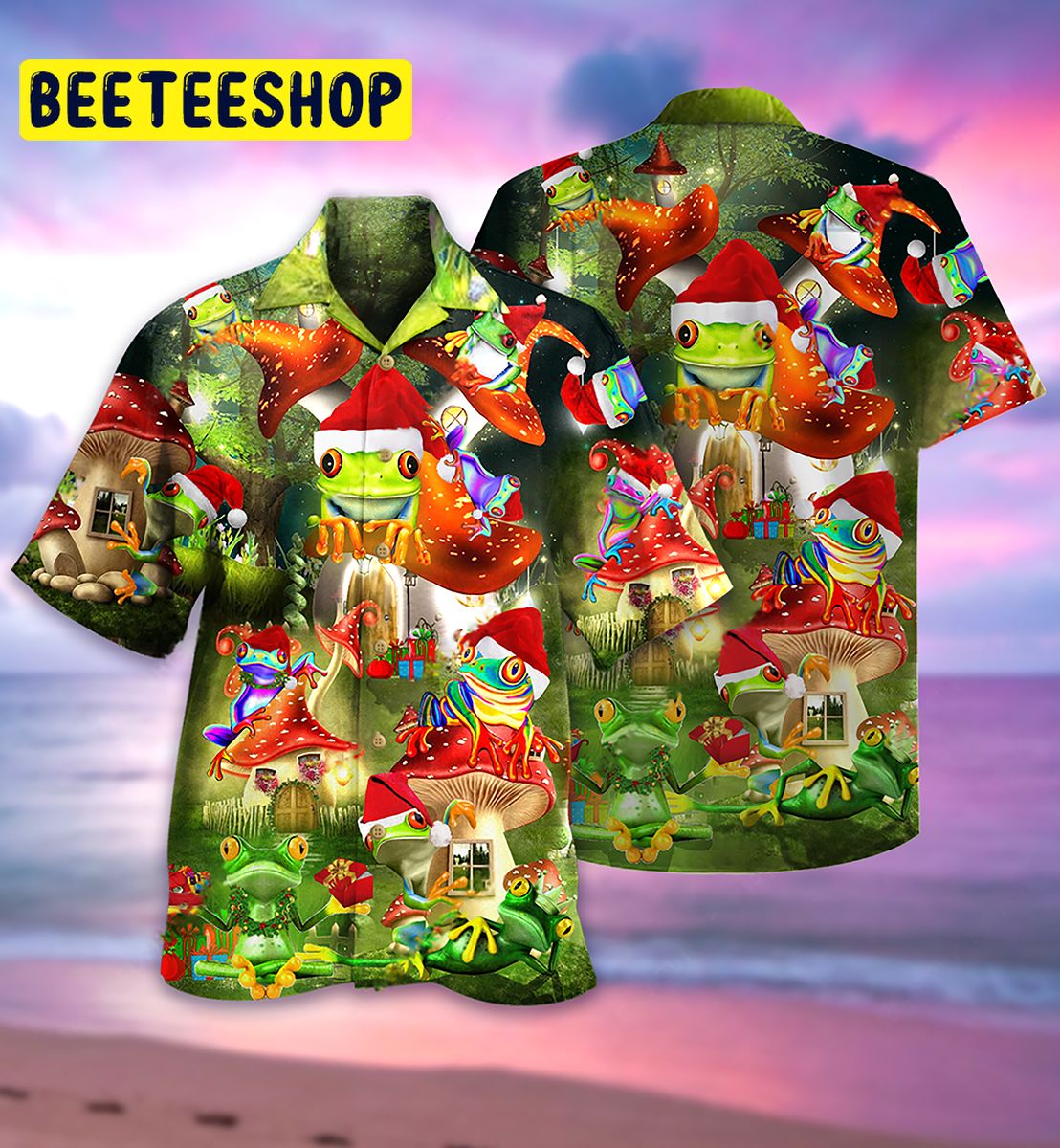 Frog Christmas Trending Hawaiian Shirt-1