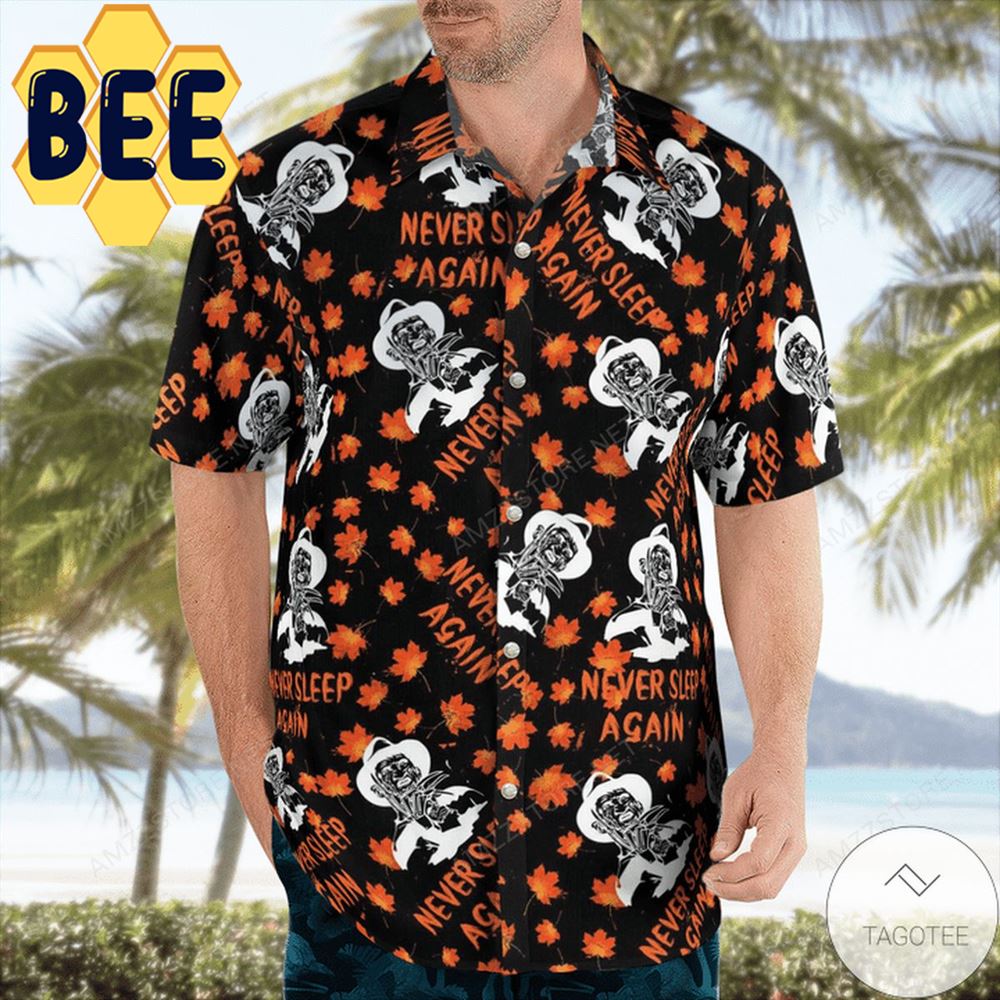 Funny Freddy Krueger Never Sleep Again Halloween Hawaiian Shirt-1