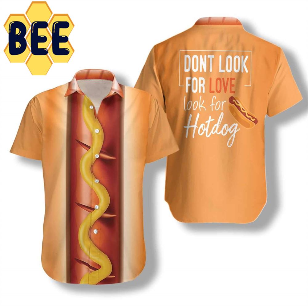 Funny Hot Dog Hawaiian Shirt-1