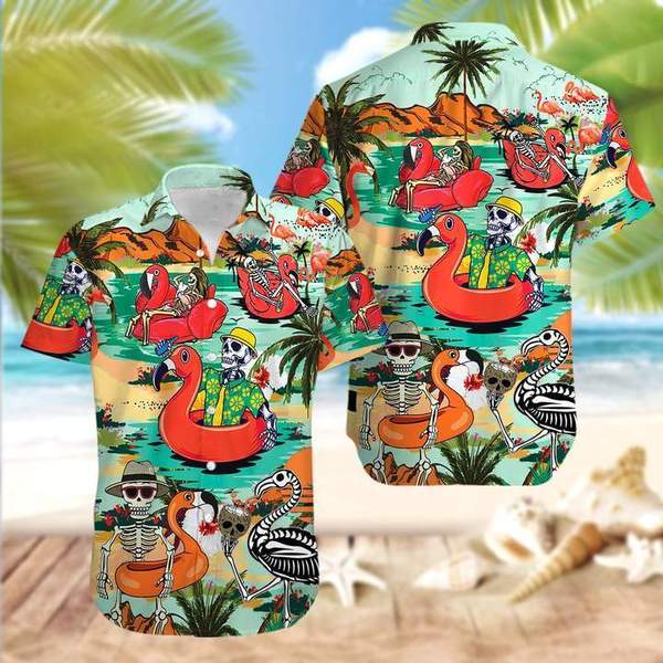 Funny Skull Hawaiian Shirt Hawaiian Shirt For Men Hawaiian Shirt