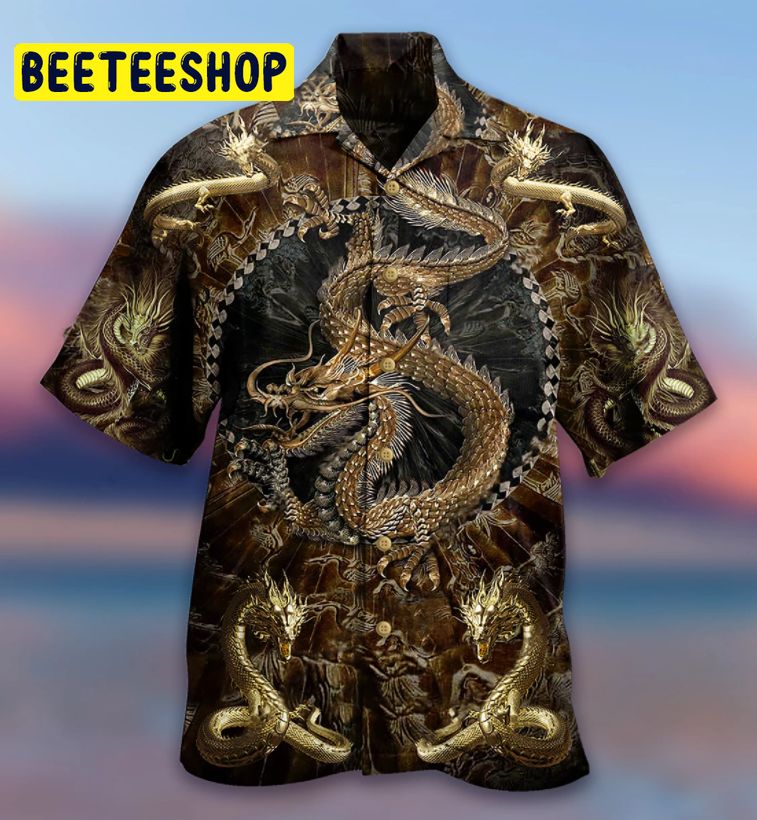 Galaxy Art Dragon Love Life Trending Hawaiian Shirt-1