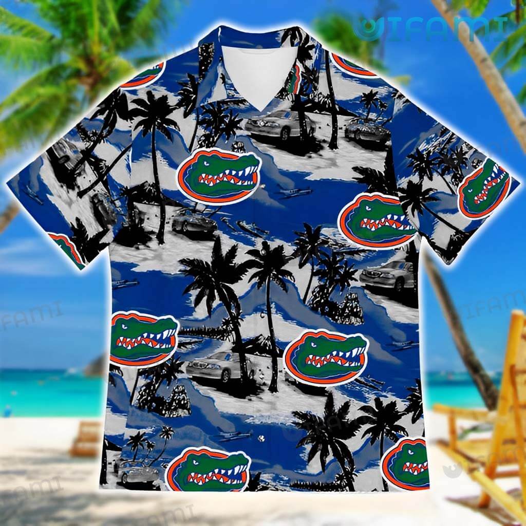 Gators Hawaiian Shirt Volcano Car Coconut Florida Gators Gift