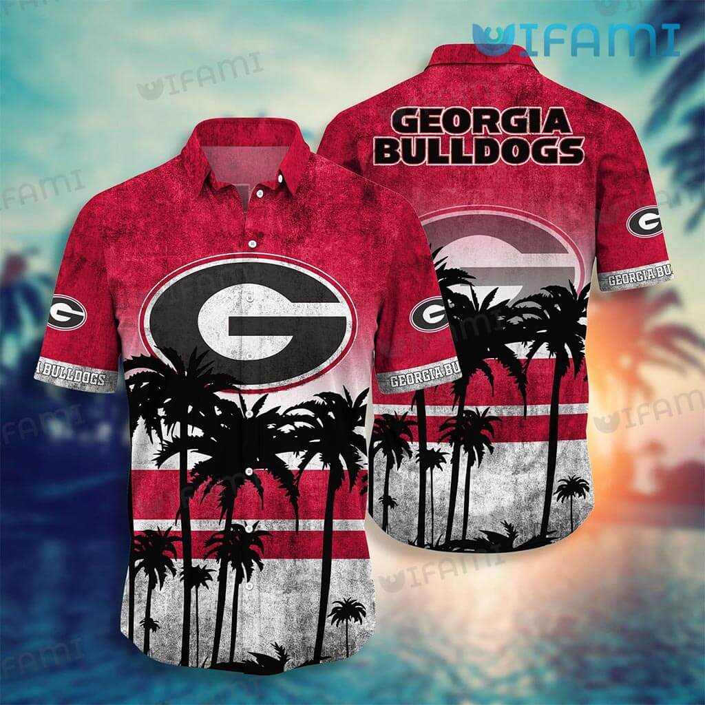 Georgia Bulldogs Hawaiian Shirt Palm Tree Georgia Bulldogs Gift