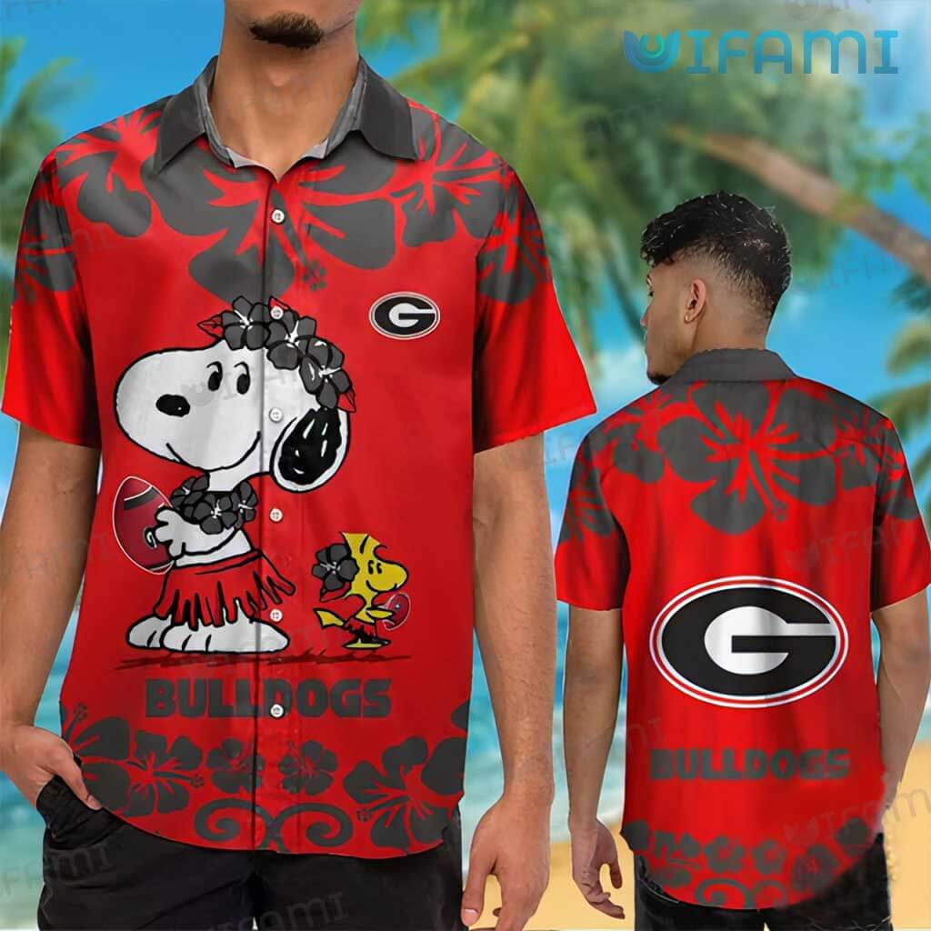 Georgia Bulldogs Hawaiian Shirt Snoopy Woodstock Ga Football Gift