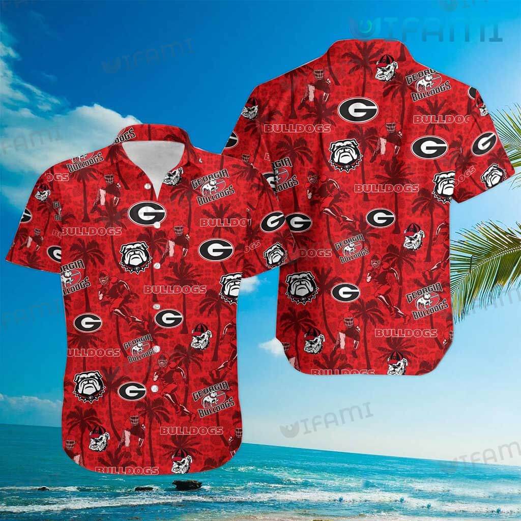 Georgia Bulldogs Hawaiian Shirt Tropical Coconut Ga Football Gift