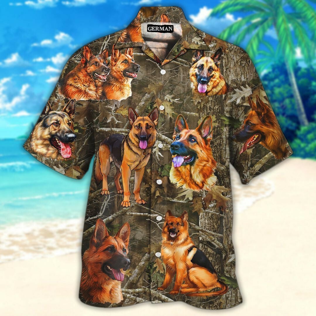 German Shepherd 3d All Over Printed Hawaiian Shirt And Shorts