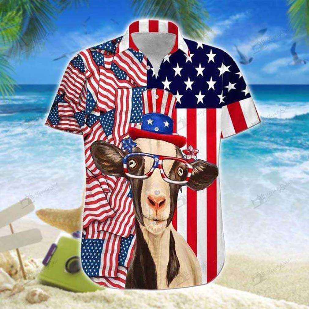 Goat 4th Of July Hawaiian Shirt Unisex Style