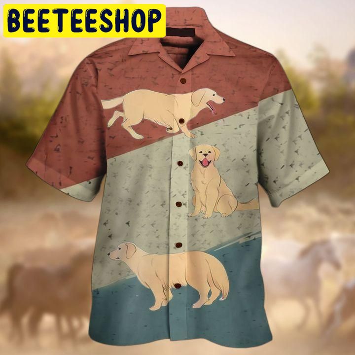 Golden Retrieve Hawaiian Shirt 2359-1