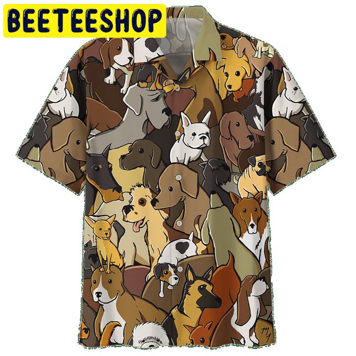 Golden Retriever Hawaiian Shirt-1