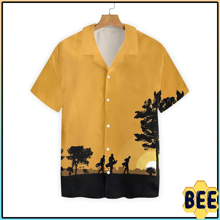 Golfers At Dusk Trending Hawaiian Shirt-1