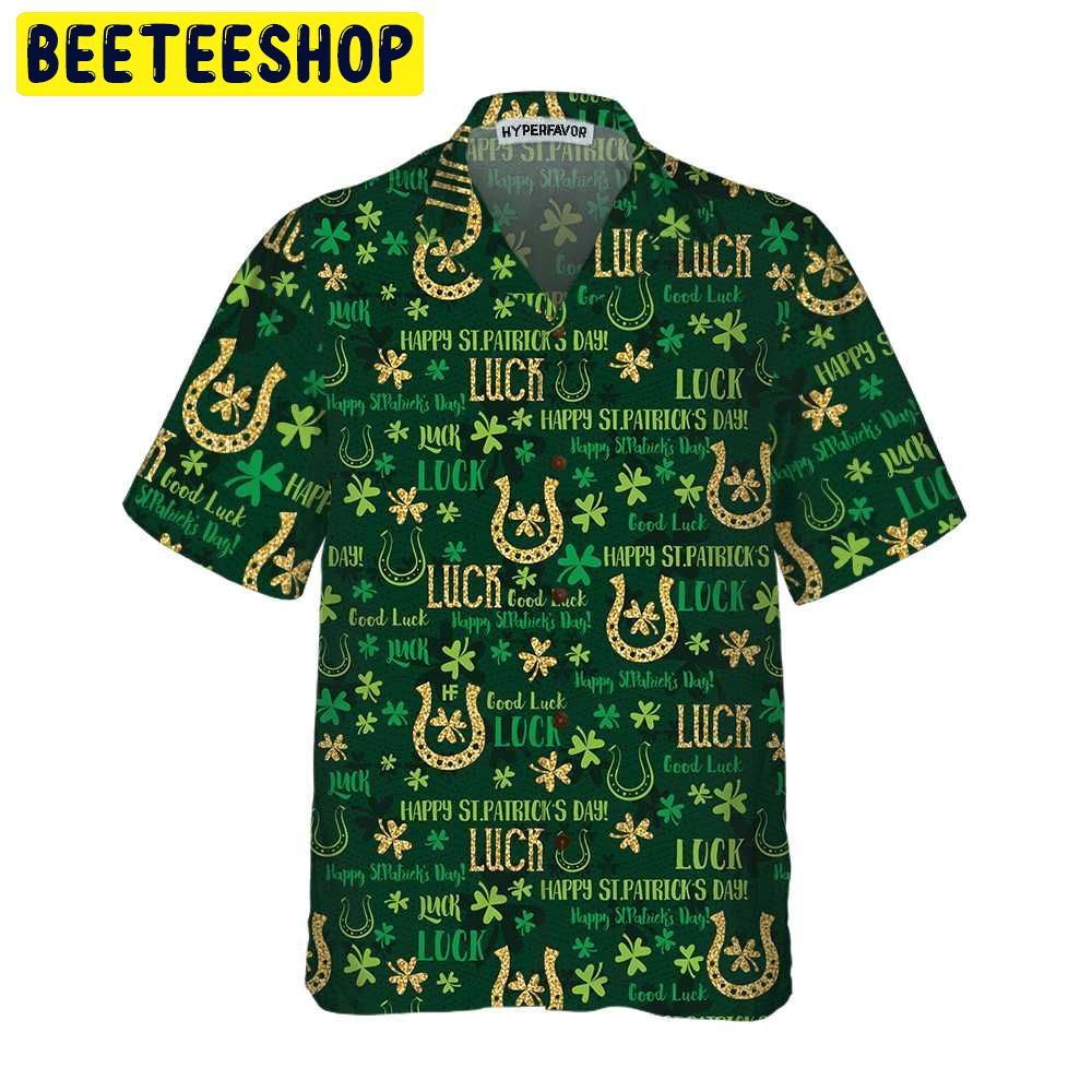 Good Luck St Patricks Day Trending Hawaiian Shirt-1