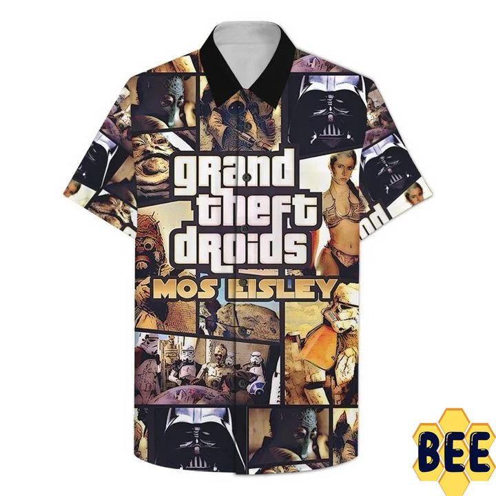 Grand Theft Droids Mos Eisley Star Wars Trending Hawaiian Shirt-1