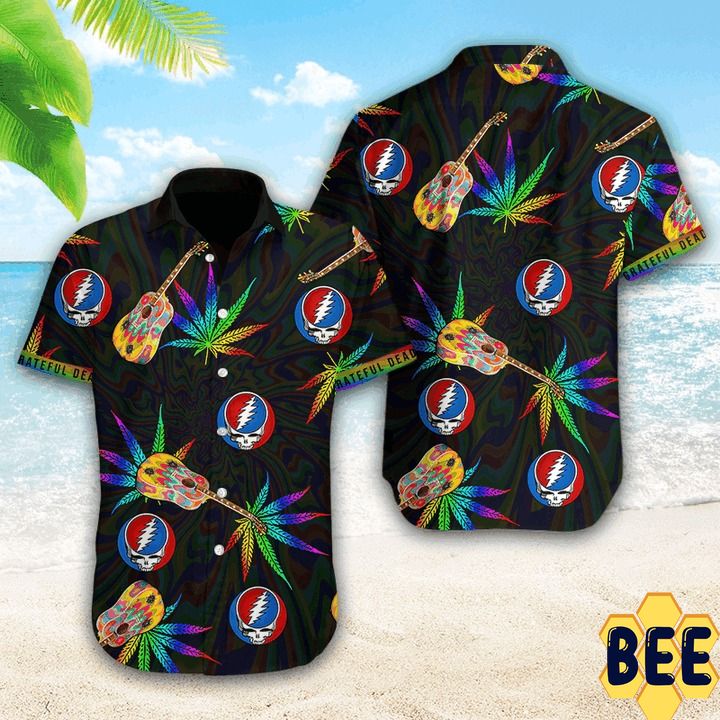 Grateful Dead Weed Trending Hawaiian Shirt-1