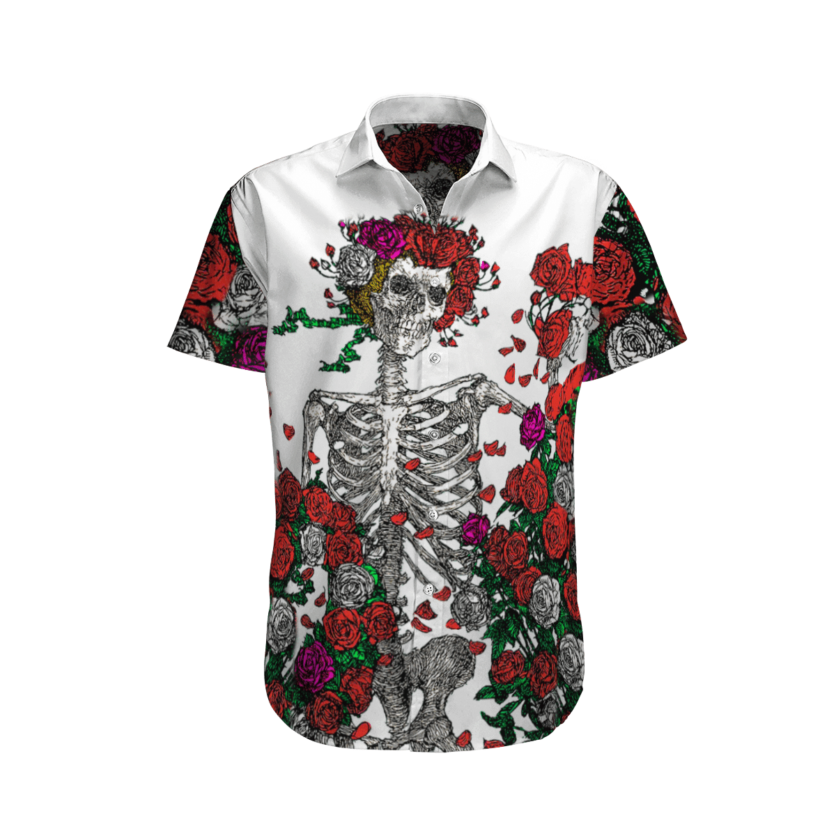 Grateful Dead – Skull Hawaiian Shirt