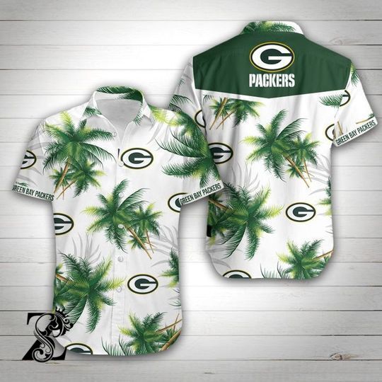 Green Bay Packers Football Hawaiian Shirt For Fans-1