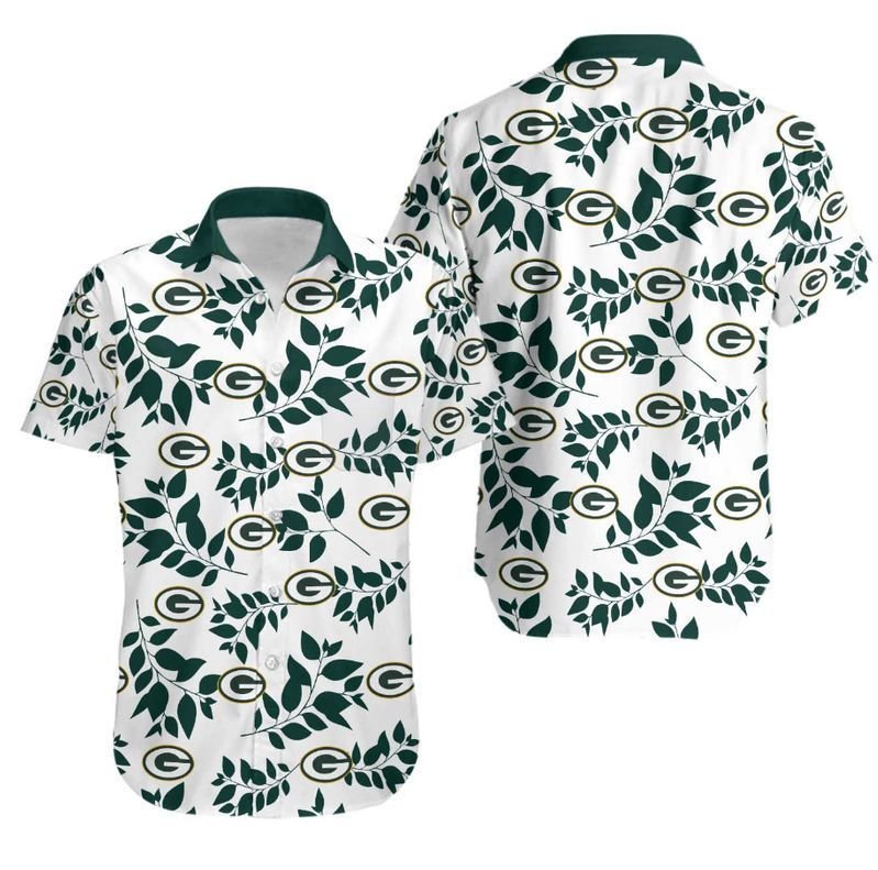 Green Bay Packers Nfl Hawaiian Full Shirt 03 For Fans-1