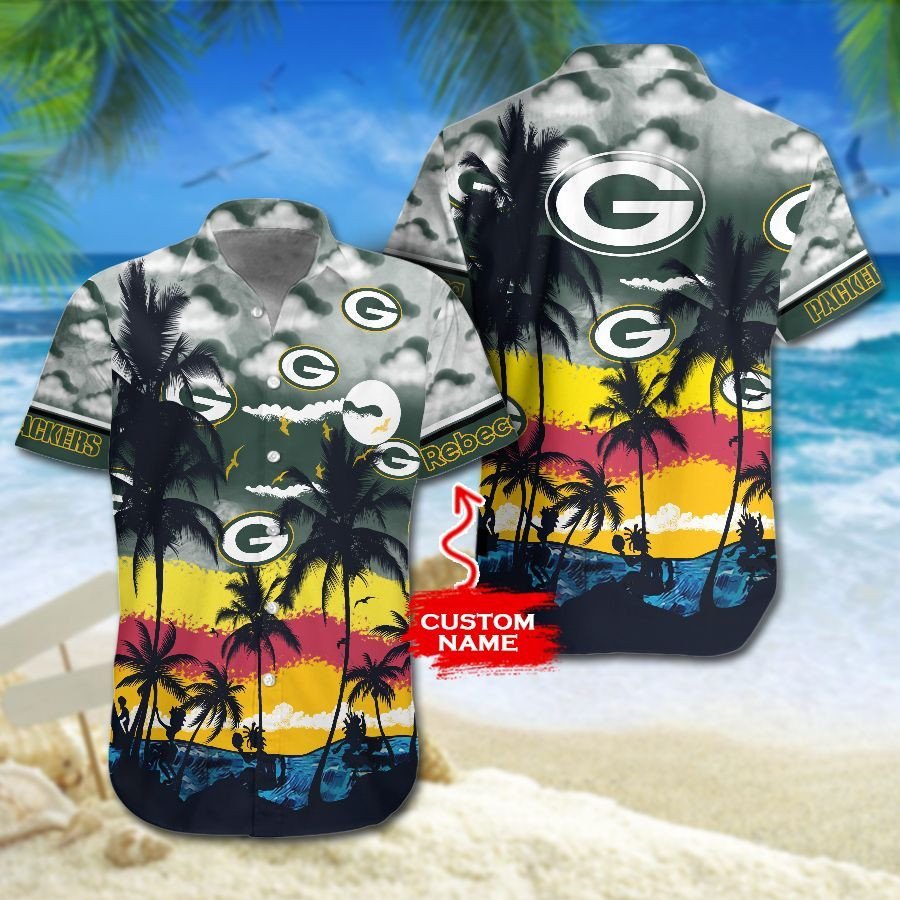 Green Bay Packers Tropical Hawaiian Shorts Gift For Fans