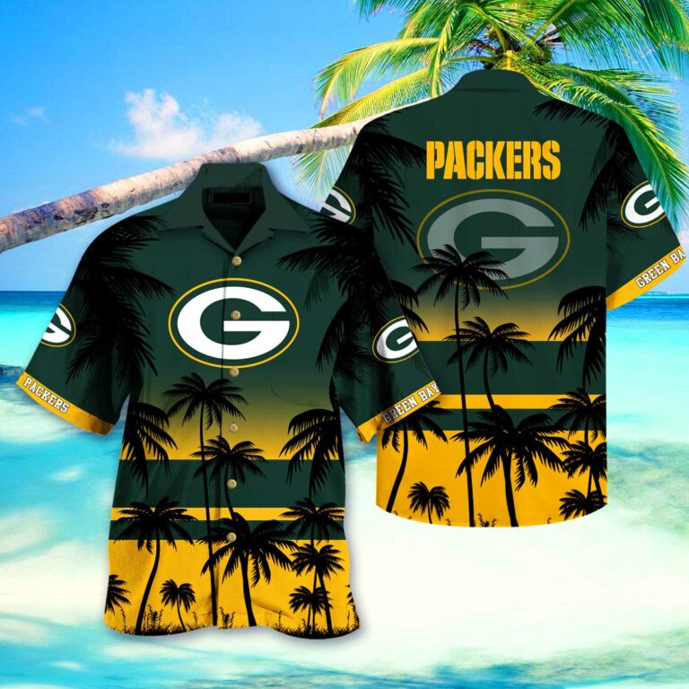 Green Bay Packers Nfl Hawaiian Shirt Short 3d For Fans 01-1