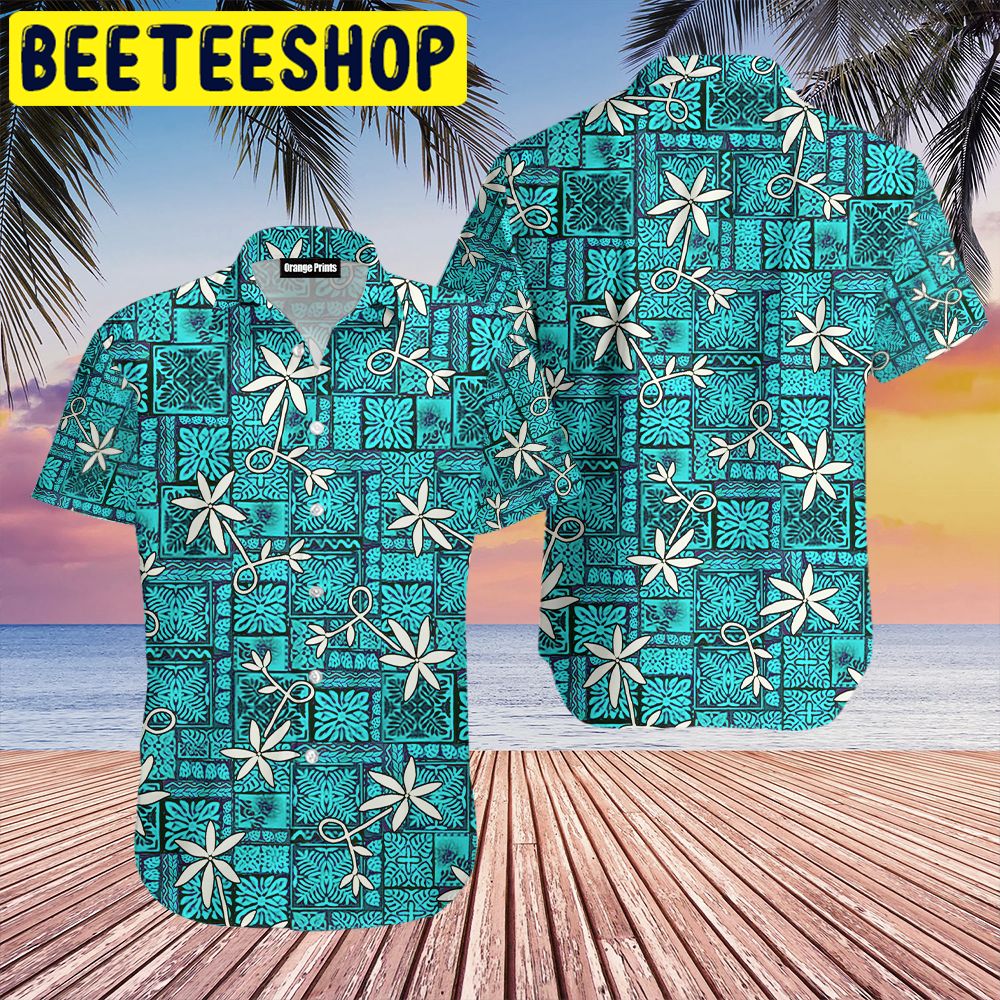 Green Tropical Pattern Hawaiian Shirt 2359-1