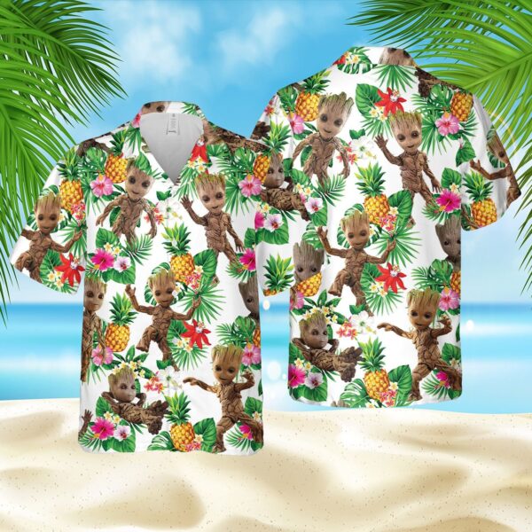 Groot Aloha Hawaian Summer Disney Hawaii Shirt