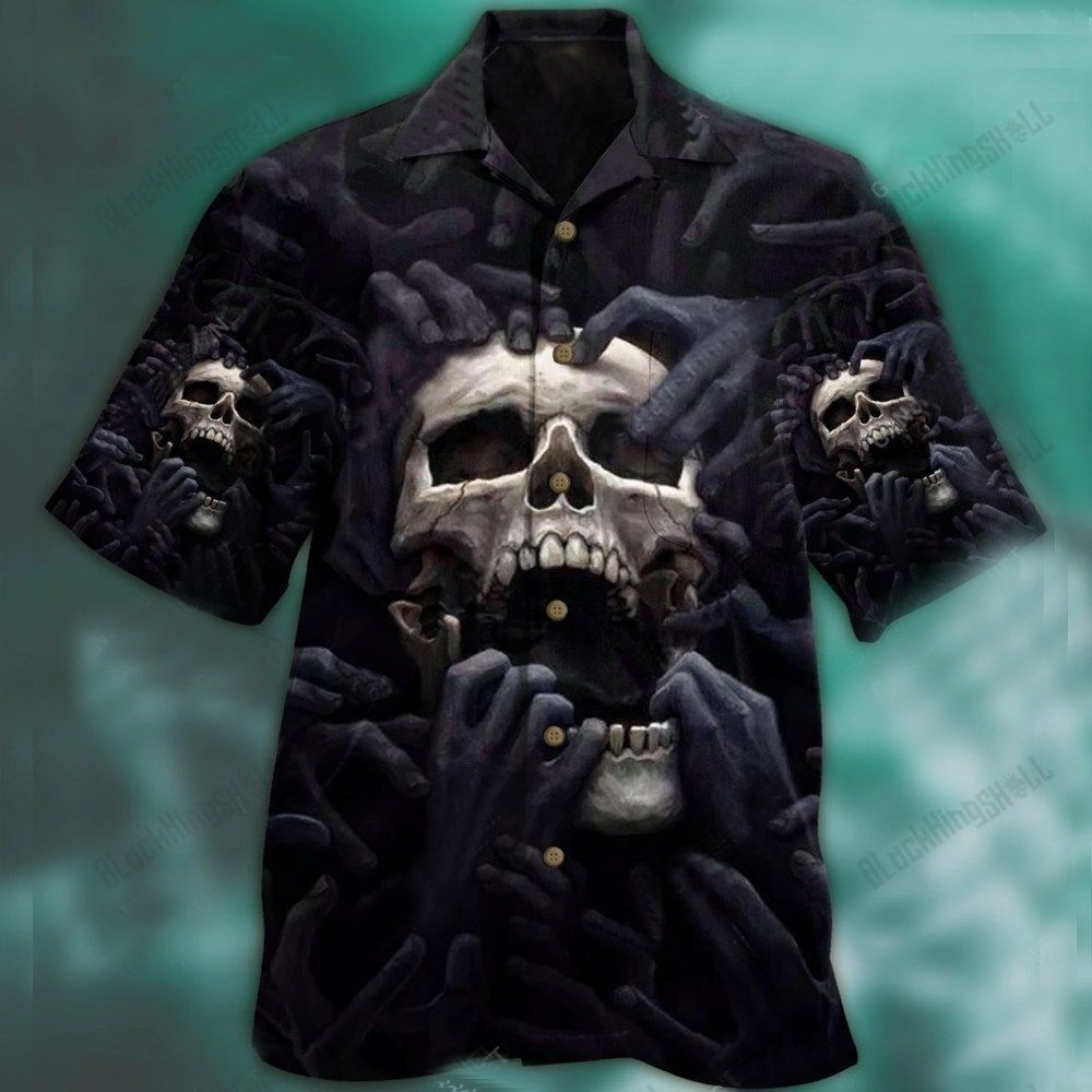 Grunge Skull Hawaiian Shirt