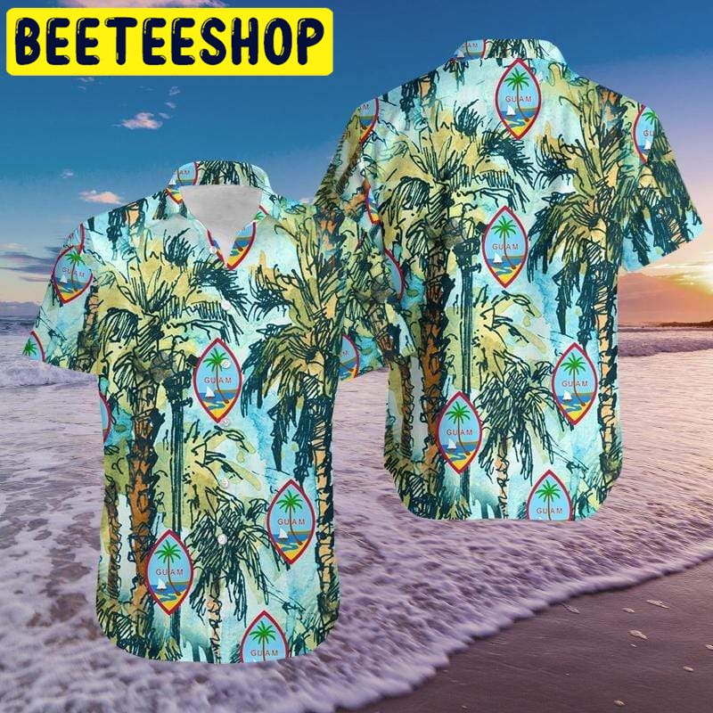 Guam Aloha Tropical Hawaiian Shirt-1