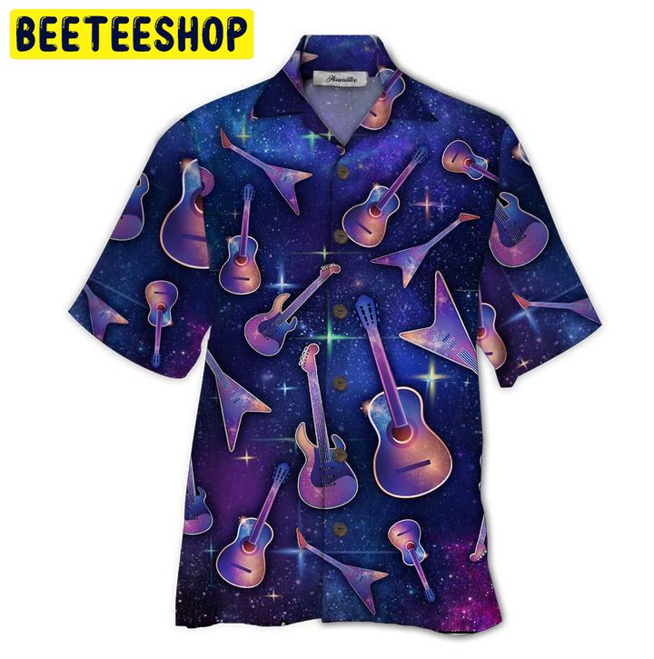 Guitar 3d All Over Printed Trending Hawaiian Shirt-1