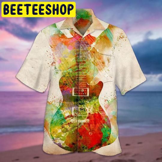 Guitar Girl Hawaiian Shirt-1