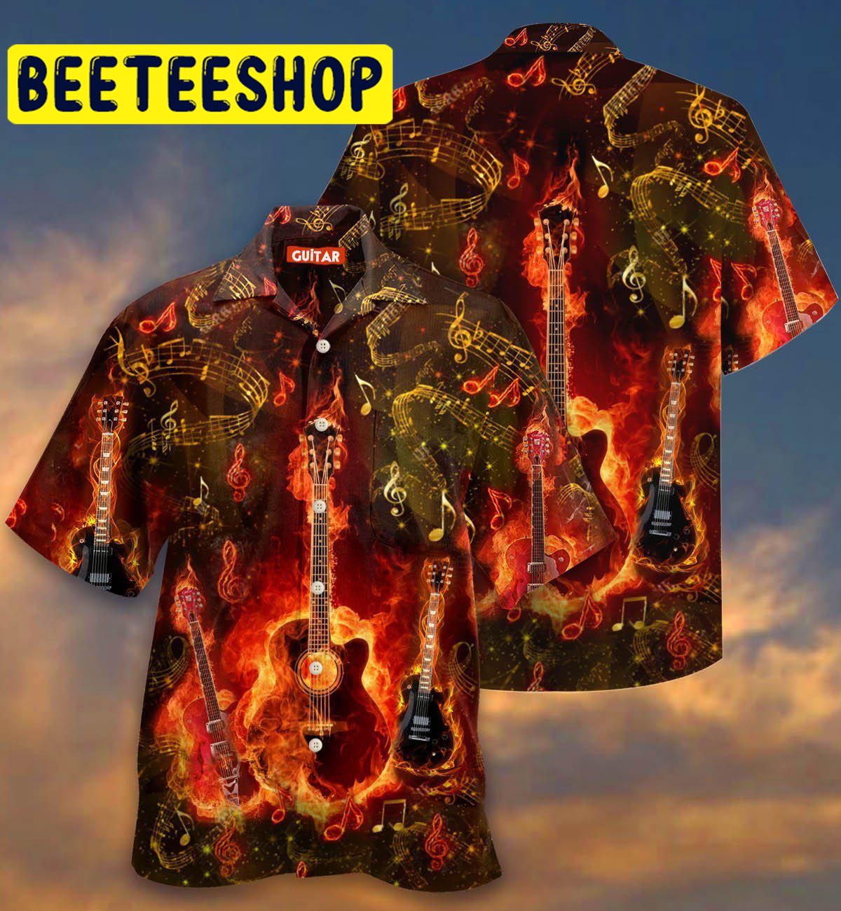 Guitar Hawaiian Shirt 4359-1